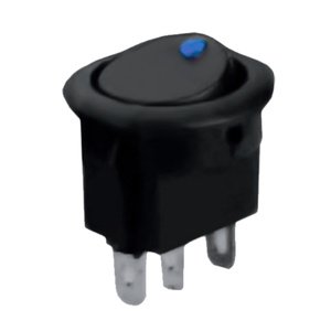 SWITCH DE TECLA REDONDO C/LUZ DE LED AZ