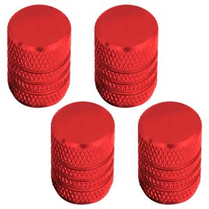 TAPON DE VALVULA CILINDRICO 4 PZAS. ROJO