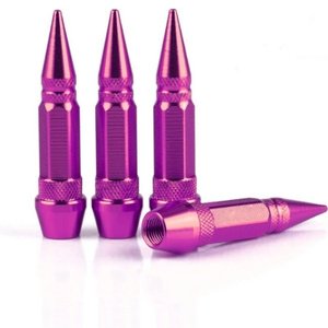 TAPON DE VALVULA BALA GRANDE 4 PZAS. MORADO