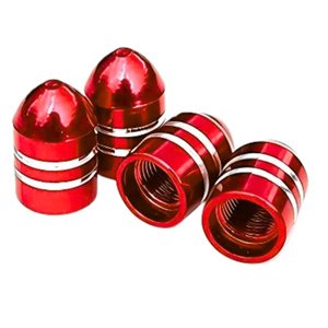 TAPON DE VALVULA BALA 4 PZAS. ROJO