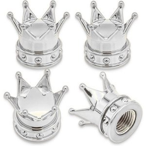 TA-VACRC TAPON DE VALVULA CORONA 4 PZAS. CROMADA