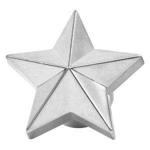 TA-VAEC TAPON DE VALVULA ESTRELLA 4 PZAS. CROMADO