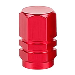 TAPON DE VALVULA HEXAGONAL 4 PZAS. ROJO
