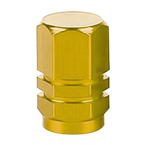 TAPON DE VALVULA HEXAGONAL 4 PZAS. AMARILLO