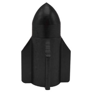 TAPON DE VALVULA COHETE 4 PZAS. NEGRO