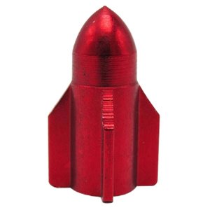 TAPON DE VALVULA COHETE 4 PZAS.  ROJO