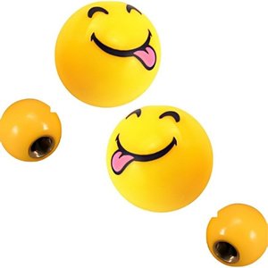 TAPON DE VALVULA EMOJI LENGUA 4 PZAS