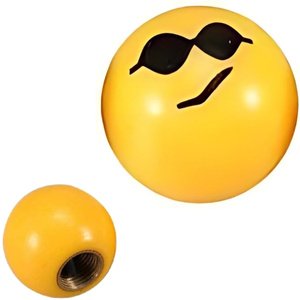 TA-VEMLE TAPON DE VALVULA EMOJI LENTES NEGROS 4 PZAS