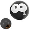 TAPON DE VALVULA EMOJI NEGRO 4 PZAS