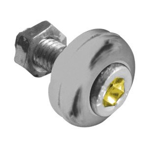 TORNILLO DE PLACA CON DIAMANTE AMARILLO.