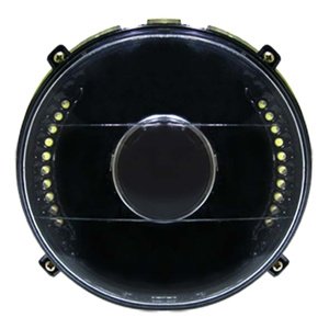 UNIDAD REDONDA DIAM C/LUPA LEDS 7in BCO C/ FONDO NEGRO Y CARCAZA