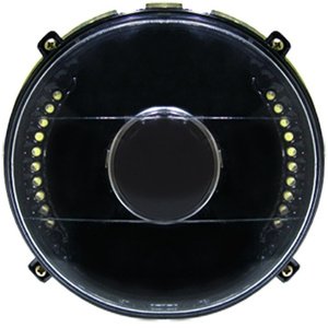 UNIDAD REDONDA DIAM LEDS 7in BCO C/ FONDO NEGRO Y CARCAZA