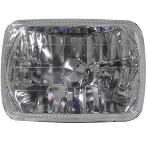 UNIDAD RECTANGULAR GRANDE DE 7in DIAMANTADA BLANCA CON VELA