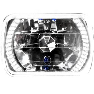 UNIDAD CUADRADA DIAMANTADA 7in C/LEDS BLANCO