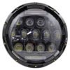 Unidad redonda de 37 leds grande de 7inin con funcion de estrobo, color blancO