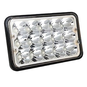 UNIDAD CUADRADA 5in CON 15 HIPER-LEDS DE 3W C/U PAR