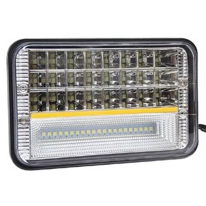 UNIDAD CUADRADA CHICA DE 5 PULGADAS CON 42 LEDS Y LINEA TRANSVERSAL COB. 162 W