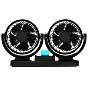 VENTILADOR DOBLE 4.5in ASPAS PLASTICO BASE PLANA