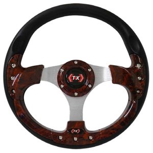 VOLANTE DEPORTIVO 3 BRAZOS MADERA