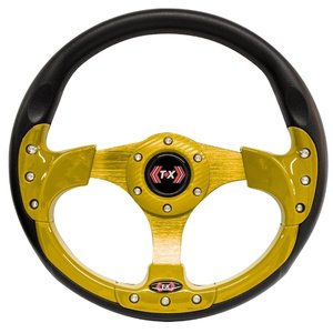 VOLANTE DEPORTIVO T/FRIBRA DE CARBON AMARILLO