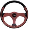 VOLANTE AUTOMOTRIZ DE VINIL MADERA.