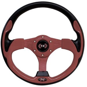 VOLANTE AUTOMOTRIZ DE VINIL MADERA.