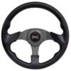 VOLANTE AUTOMOTRIZ DE ALUMINIO NEGRO.