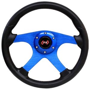 VOLANTE AUTOMOTRIZ 4 BR AZUL.