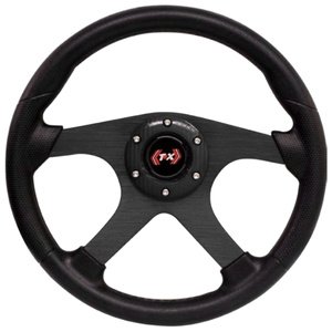 VOLANTE AUTOMOTRIZ 4 BR NEGRO.