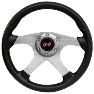 VOLANTE AUTOMOTRIZ 4 BR PLATA.