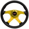 VOLANTE AUTOMOTRIZ 4 BR AMARILLO.