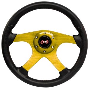 VOLANTE AUTOMOTRIZ 4 BR AMARILLO.