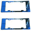 PORTA PLACA NISSAN AZUL