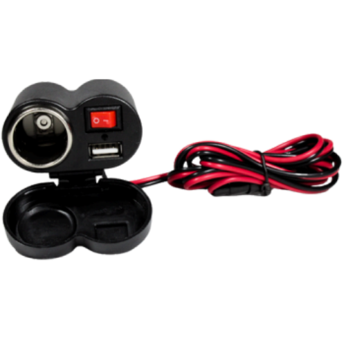 AD-MUSB CONTACTO DE ENCENDEDOR PARA MOTO CON SWITCH Y ENTRADA USB (PIEZA)