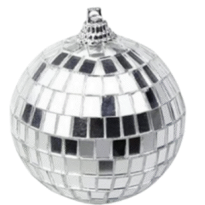 BOLA DISCO ESPEJOS DECORATIVO PARA AUTO 6CM (PIEZA)