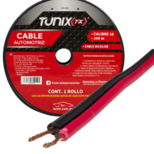 CABLE PARA AUDIO BICOLOR 100 M CALIBRE 14 (ROLLO)