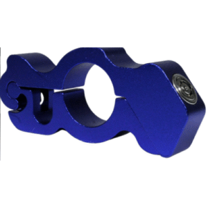 CAND-MPB CANDADO DE ALUMINIO PARA PUÑO DE MOTO CON 2 LLAVES DE SEGURIDAD TIPO CHAPA BANCARIA AZUL