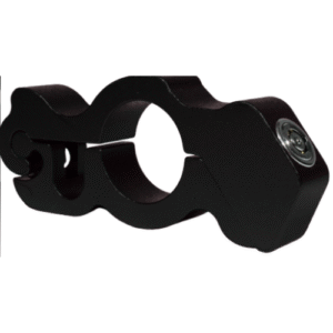 CAND-MPN CANDADO DE ALUMINIO PARA PUÑO DE MOTO CON 2 LLAVES DE SEGURIDAD TIPO CHAPA BANCARIA NEGRO