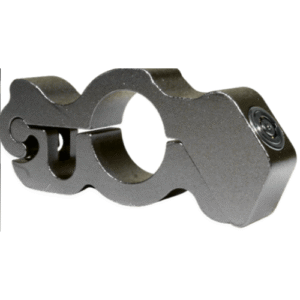 CAND-MPS CANDADO DE ALUMINIO PARA PUÑO DE MOTO CON 2 LLAVES DE SEGURIDAD TIPO CHAPA BANCARIA PLATA