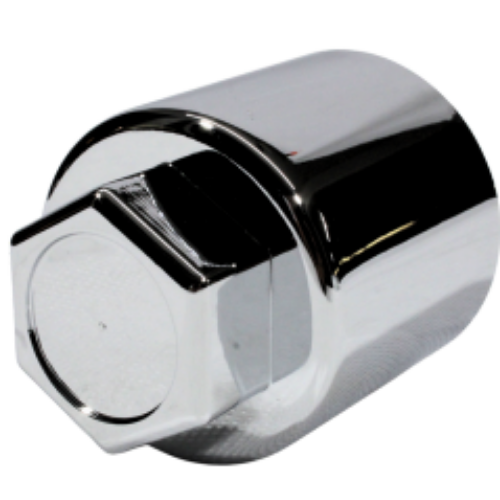 CAPUCHÓN PLÁSTICO CROMADO HEXAGONAL 62MM ALTO ROSCA (PIEZA)