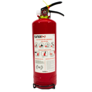 EXT-2004 EXTINGUIDOR ROJO 2 KILO C/BASE RECARGABLE TUNIX