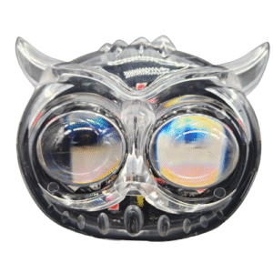 FA-LHB2LRGB FARO TIPO BUHO CON 2 HIPER LEDS 20W BLANCO/AMARILLO CON LUPA 5 FUNCIONES DE ESTROBO Y CARCASA RGB