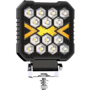 FA-LHC25CY FARO CUADRADO CON 2 HIPER LEDS 25W BLANCO/AMARILLO Y CON 5 FUNCIONES DE ESTROBO
