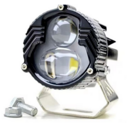 FA-LHR2LCY FARO TIPO ROBOT CON 2 HIPER LEDS 20W BLANCO/AMARILLO CON LUPA Y 5 FUNCIONES DE ESTROBO (PIEZA)