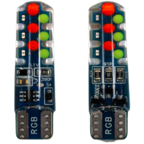 FO-15812FRGB FOCO TIPO PELLIZCO 12 HIPER LEDS SILICON GEL FUNCIÓN RGB (PAR)