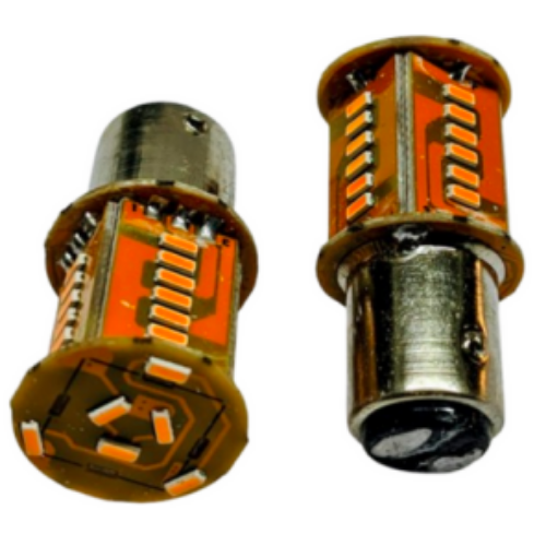 FO-L103430FY FOCO 1034 CON 30 HIPER LEDS CON FUNCIÓN DE FLUJO Y FLASH AMBAR (PIEZA)