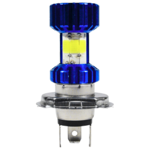 FO-MCH46B FOCO LED ALUMINIO P/ MOTOCICLETA 6 CARAS H4 AZUL (PIEZA)