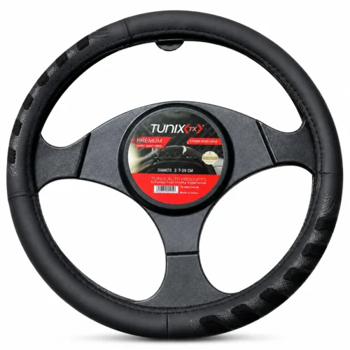 FU-3-425N FUNDA PARA VOLANTE MEDIANA DE 38 CM NEGRA CON LATERALES VENTILADOS (PIEZA)