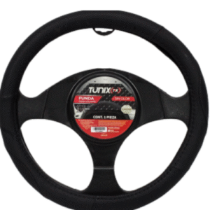 FUNDA PARA VOLANTE MEDIANA DE 38 CM NEGRA DE 4 SECCIONES 2 CON ESTRUCTURA