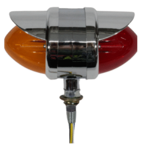 PLAFON REDONDO 10 LEDS C/ ESTROBO DOBLE CARA ÁMBAR/ ROJO ESTRELLA